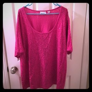 Avenue woman’s blinged out top size 30/32